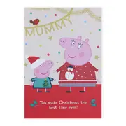 Hallmark Peppa Pig Christmas Card For Mummy - Best Time Ever