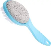 CALLARON Double Sided Foot Scrubber Brush Portable Exfoliating Pumice Stone Tool for Dead Skin Removal and Pedicure Care Heel Cleaner for Soft Feet