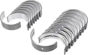 ACROPIX Main Bearing and Connecting Rod Bearing Kit No.210202B100/230602B701 for Hyundai Elantra 2017-2020 Engine Crankshaft Rod Bearing Metal Silver Tone 18Pcs
