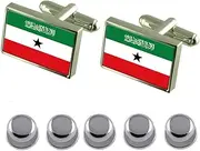 [Select Gifts] Shirt Dress Studs Somaliland Flag Cufflinks
