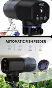 Automatic Fish Feeder Dispenser for Aquarium: 200ml Large Capacity Auto F