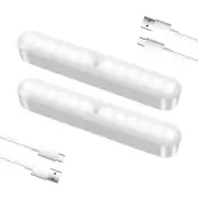 Improved LED Rechargeable Motion Sensor Cabinet Lights, Bright & Long-Lasting...