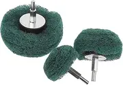 iplusmile 3pcs Drill Buffer Attachment Scouring Pad Grinding Head for Aluminum Polishing Kit