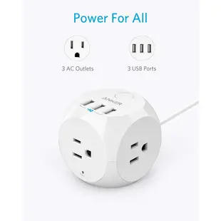 [現貨]Anker PowerPort Cube 延長線 USB充電器 充電頭