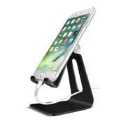 Universal Cell Phone Holder Desktop Mount Non-slip Mobile Phone Stand for Phone Pad Tablet(Black)