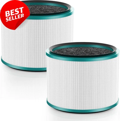 2 Pack Air Purifier Filter Replacements for Dyson HP01, HP02, DP01 Desk Purifier