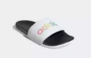 Adidas Adilette 'White Multi' Comfort Slides Men's (Size: 13) H02488