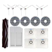 For Deebot X1 / T10 OMNI / TURBO Robot Vacuum Cleaner Parts Dust Bag Hepa Filter Main Side Brush Mop Cloth