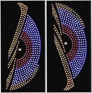 Interactive Car Display, LED Auto Display, USB Car Light, Devil Eyes Display, Creative Car Light Best Devil Eyes Light Car Rear Window Display USB LED Interactive Display For , Trucks, and SUVs