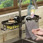 Kitchen Sink Organizer Brush Sponge Holder Over Faucet Hanging Faucet Drain Rack Sink Organizer