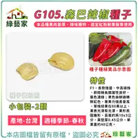 在飛比找Yahoo奇摩購物中心優惠-【綠藝家】G105.森巴辣椒種子2顆(F1) 長勢強盛、中高