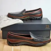 Allen Edmonds Boulder Venetian Driving Moccasin Black/Brown Size 10.5-E NIB