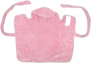 Dog Hooded Bath Towel Pajamas Quick Drying Absorbent Cloak for Puppy Small Dogs Cats(Pink,Medium)