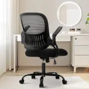 Sweetcrispy Office Computer Desk Chair, Ergonomic Mid-Back Mesh Rolling Work ...