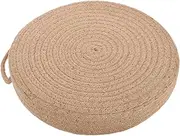 NULYLU Elegant Woven Stool for Boys and Girls Step Stool with Floor Cushion Boys and Girls Shoe Changing Bench