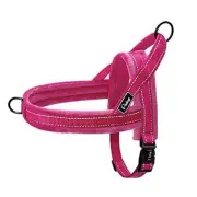 Soft Flannel Padded Dog Vest Harness, Escape XS:chest 15-18" Hot Pink