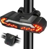 Super Loud Keyless Alarm Rear Light Turn Indicator Brake Sensing USB Waterproof