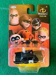 JAKKS INCREDIBLES 2 POLICE CAR DISNEY PIXAR MINT ON LONG CARD