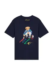 Polo Ralph Lauren Kids Bear-print Cotton T-shirt (7 Years) - Navy - 8Y-S (7 Years) 8Y-S (7 years)
