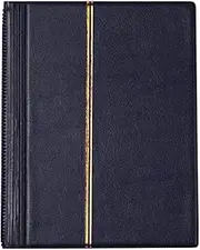 EUIOOVM Stamp Album 10 Sheet 20 Page Deluxe Display Holder for Collectors, Blue