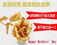 在飛比找PChome24h購物優惠-金箔玫瑰花（含座 禮盒）