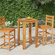 Garden Table Garden Bar Table 60x60x105 cm Solid Wood Acacia