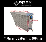 BRAND NEW ALUMINIUM CHECKER PLATE WATER TANK- UTE TRUCK STORAGE- WT724 CHECKER