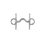 Myler Bits Myler SS Full Cheek w/Hooks Ported Barrel