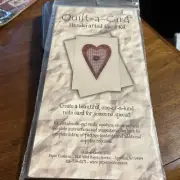 QUILT A CARD Handcrafted Card Folk Art Heart Kit - Makes 10