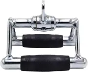 LAT Pull down Bar,V-Shaped Rotating Straight Press down Bar,Tricep Rope,Strength