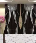 Window Curtains two set Drapery Valance Sheer Rod Pocket Color customizable