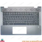 HP Pavilion X360 14 14-CD TPN-W131 US keyboard palmrest black blue