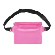 Versatile Waterproof Waist Bag for Swimming and Seaside Vacations Pink