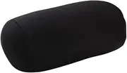 [AmuFhota] Travel Beanie Pillow, Microbead Neck Roll Pillow Travel Beanie Pillow Micro Bead Bolster Lumbar Back Support Pillow Cushions Travel Massage Bolster Column (Black), Bolster Back Support