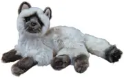 Siamese Cat Mittens Laying Large Plush Soft Toy Elka Australia