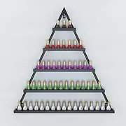 Wall Mounted Nail Polish Storage Racks, 5-Layer Nail Polish Rack, Nail Salon Store Nail Polish Bottle Storage Display Rack, Perfume/Lipstick Combination Shelf