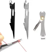 3 PCS Fishing Knot Tying Tool,Line Cutter,Fishing Quick Knot Tool Fly Fishing An