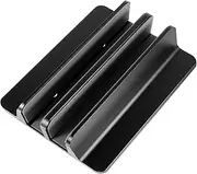 TEHAUX 1pc Aluminum Alloy Vertical Laptop Stand for Desk Space Saving Desktop Storage Rack Lightweight and Durable Laptop Holder Compatible with Notebooks Finish