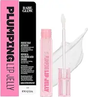BABE ORIGINAL Plumping Lip Jelly for Fuller Looking Lips | Lip Gloss with Peptides and Hyaluronic Acid Plumps & Hydrates Lips | Cruelty-Free and Vegan Formula with High Shine & Long-Lasting (Clear, .14 oz)