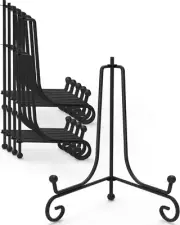 Iron Display Stand 10 Packs, 8 Inches Plate Stand Picture Stand Photo Stand for