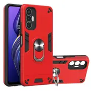 Yb Pc Series-1 For Tecno Pova 3 4g Rotary Ring Kickstand Tpu + Pc Protective Cover Cellphone Case
