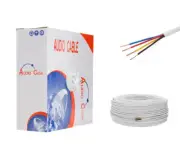 16AWG Audio Speaker Cable 500FT White In-Wall CL2 Rated 16/4 Gauge Bulk Wire