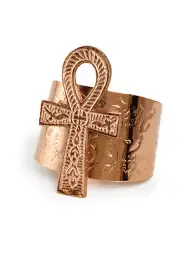 Jewelry Ankh Cuff Ankh Pendant | Anklets Wrist Bracelet Cuff Unisex (Copper)