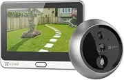 EZVIZ Wireless Video Doorbell Camera, 1080P Doorviewer with 4.3 inch Color Screen, Rechargeable Battery up to 90 Days, PIR Motion Detection, 2 Way Video Call, Night Vision, Cloud/256G SD Storage DP2C
