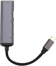 5 in 1 USB C Hub with 3.5mm Headphone Jack, USB3.1 Type A, USB2.0 Type A, USB C, PD Charging Port, Plug and Play.