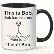 1pc, This Is Bob Funny Coffee Mug, Ceramic Coffee Cups, Water Cups, Summer Winter Drinkware, Birthday Gifts, Holiday Gifts, New Year Gifts, Valentine'