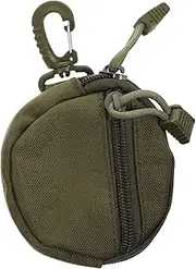[NAMOARLY] Headphone Bag Zipper Storage Bags Pouch Wallet Small Change Purse Carabiner Coin Purse Coin Purse Bag Zip Around Wallet Outside Waist Bag Sports Bag Outdoor Bag Canvas Phone case