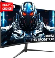 27" Curved Gaming Monitor 180Hz Full HD 1080P Freesync 1800R Frameless Eye-Care