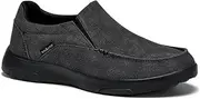 [OrthoComfoot] Men's Orthopedic Comfortable Slip-On Shoes with Arch Support, Orthotic Loafers for Plantar Fasciitis, Canvas Leisure Vintage Flat Walking Shoes for Foot and Heel Pain Relief