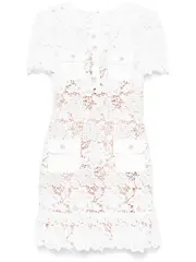 [Self-Portrait] Self-Portrait-Abito Corto Con Pizzo A Fiori-Donna 6 UK